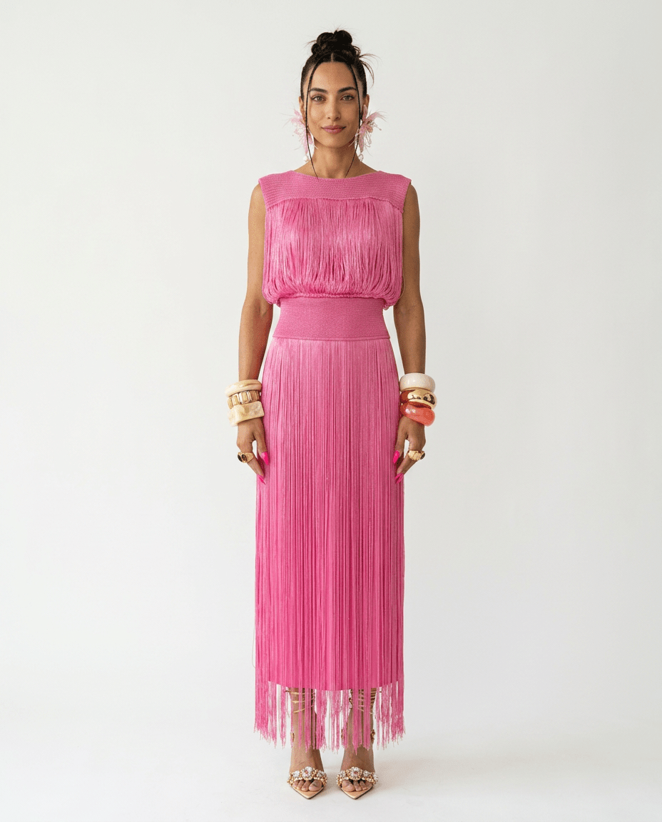 Radiant Tassel Maxi Dress - Jsandiclothing.com