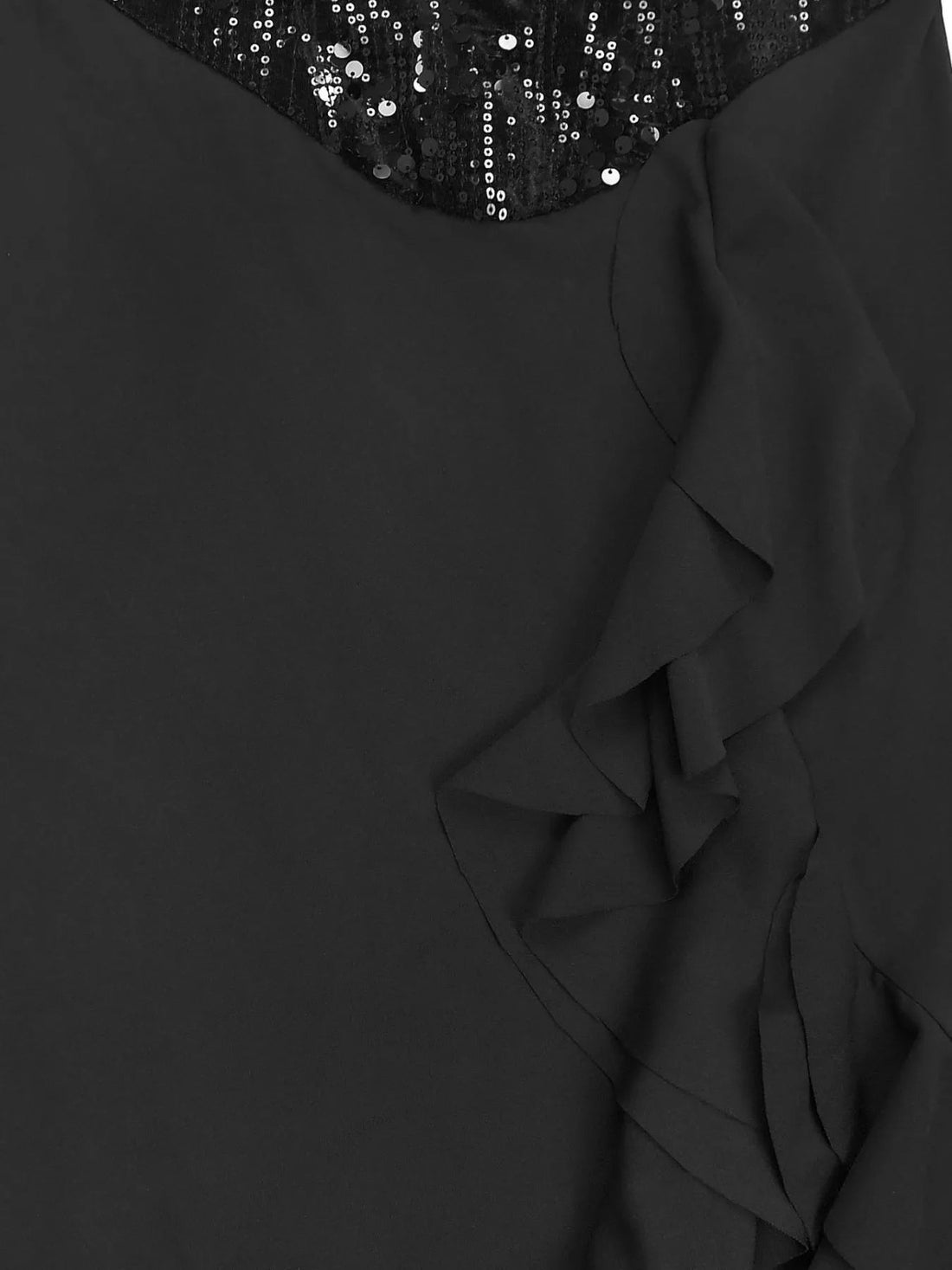 Sequin Ruffle Hem Maxi Dress - Jsandiclothing.com