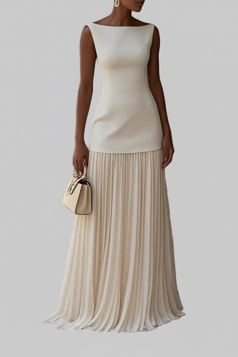 Sleeveless Pleated Maxi Dress - JSandiClothing - Jsandiclothing.com