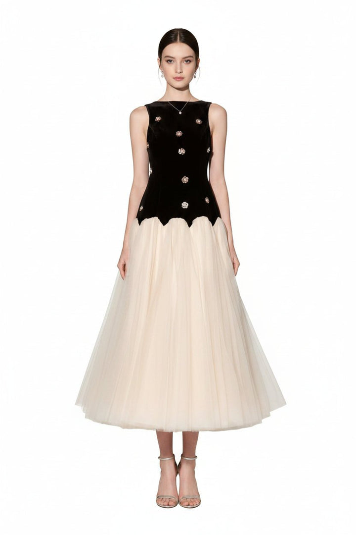 Sleeveless Tulle Maxi Dress | Elegant & Timeless - Jsandiclothing.com