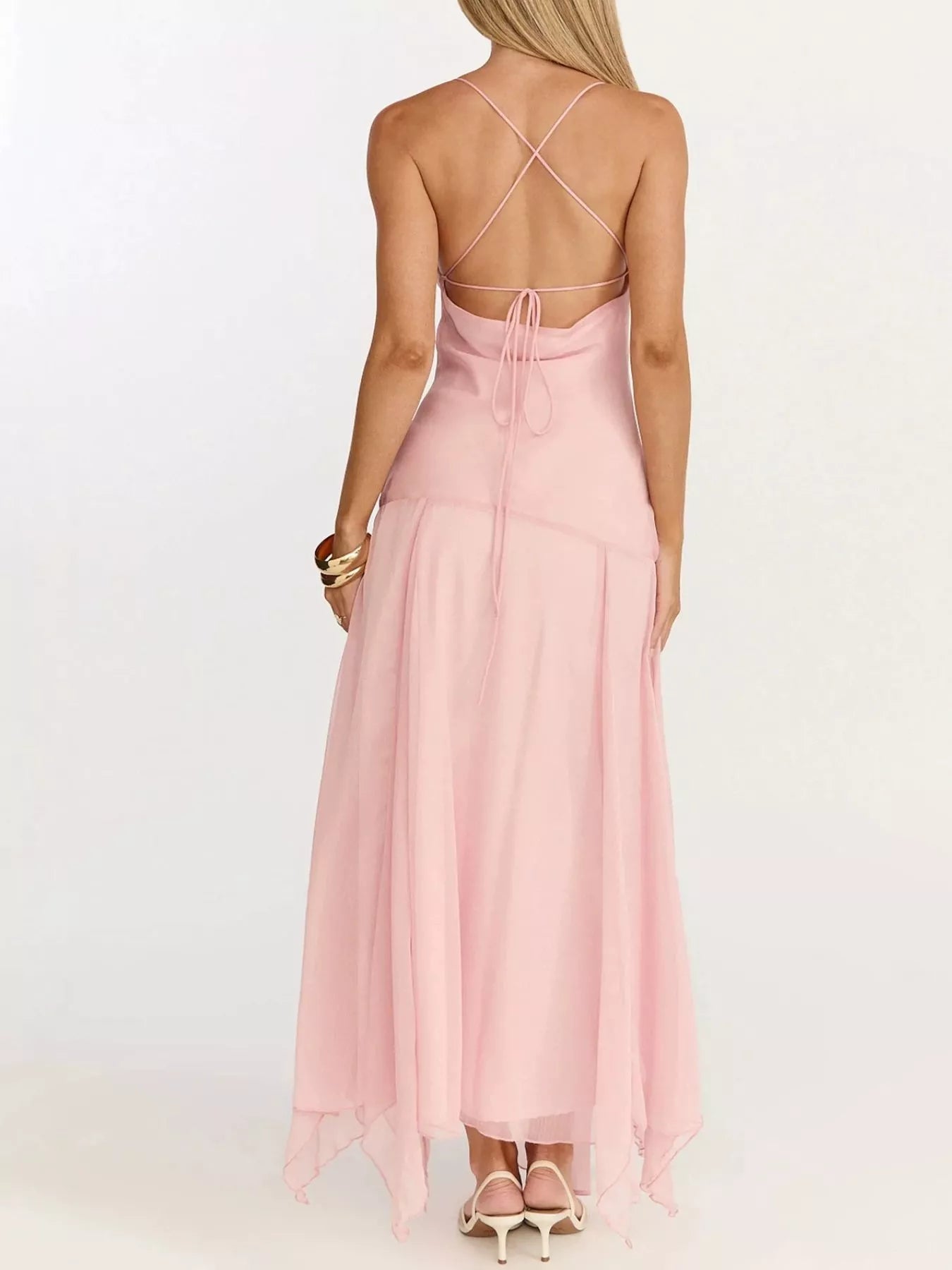 Slit Spaghetti Strap Dress - Jsandiclothing.com