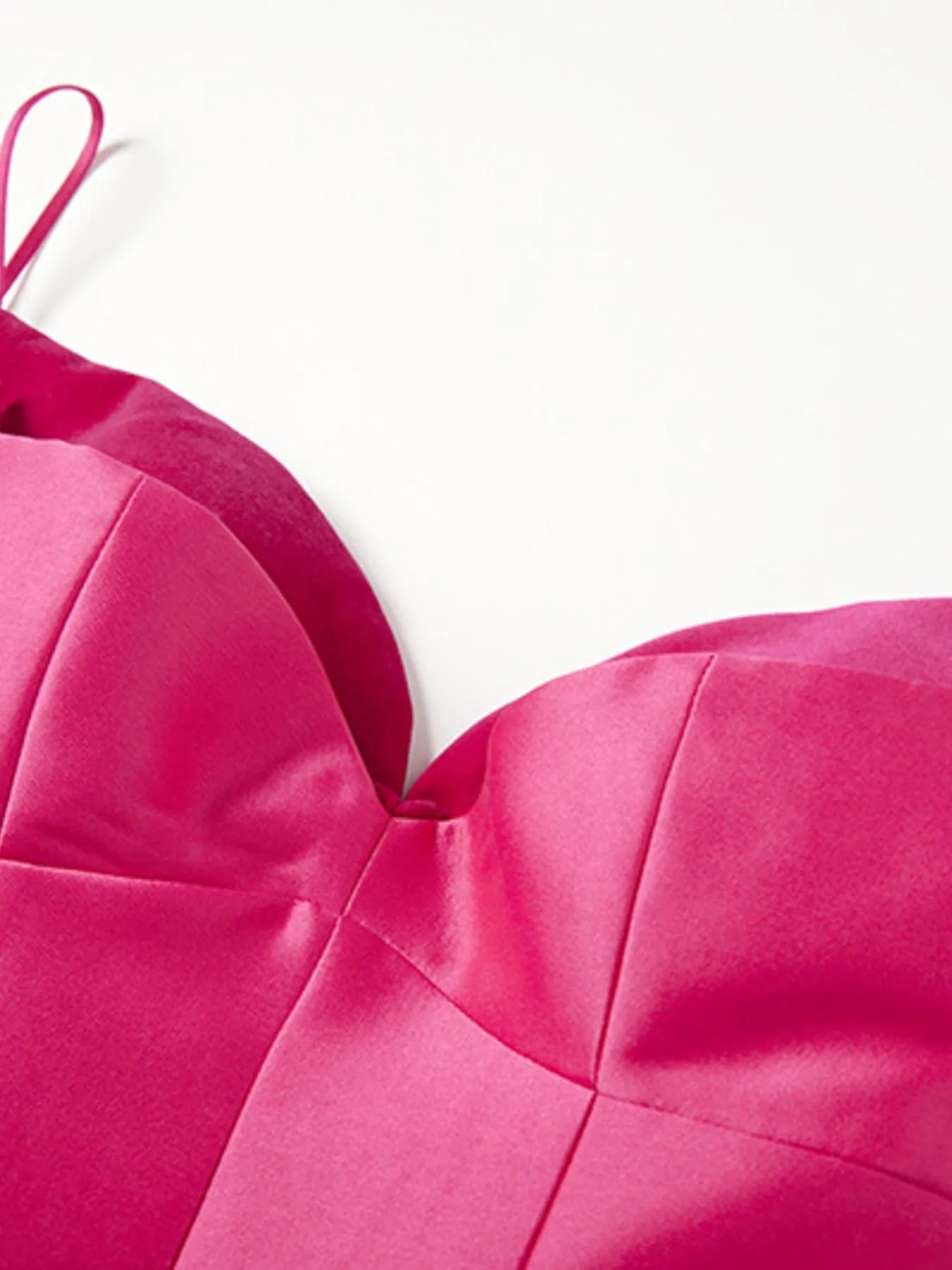 Sweetheart Spaghetti Strap Midi Dress with Collar - Jsandiclothing.com