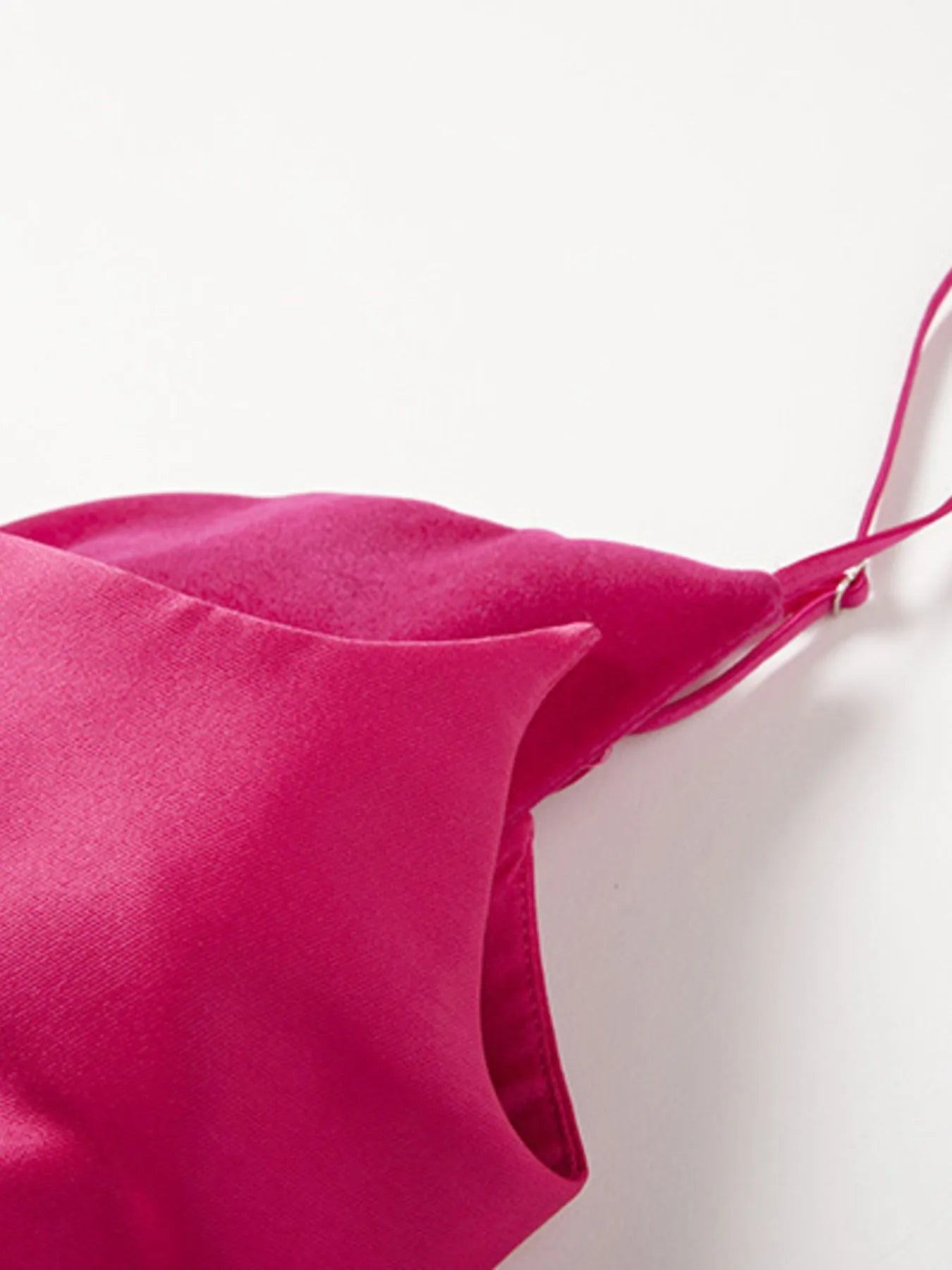 Sweetheart Spaghetti Strap Midi Dress with Collar - Jsandiclothing.com