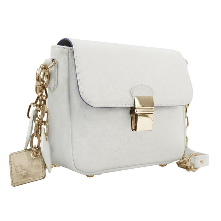 Tiny Leather Handbag - White (Option 1) - Jsandiclothing.com