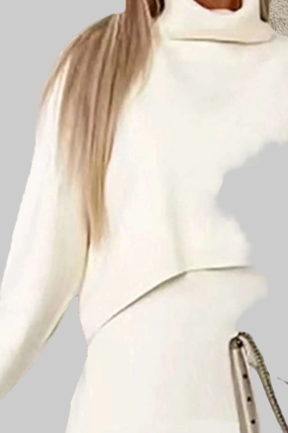 Turtleneck Dropped Shoulder Sweater Set - JSandiclothing - Jsandiclothing.com