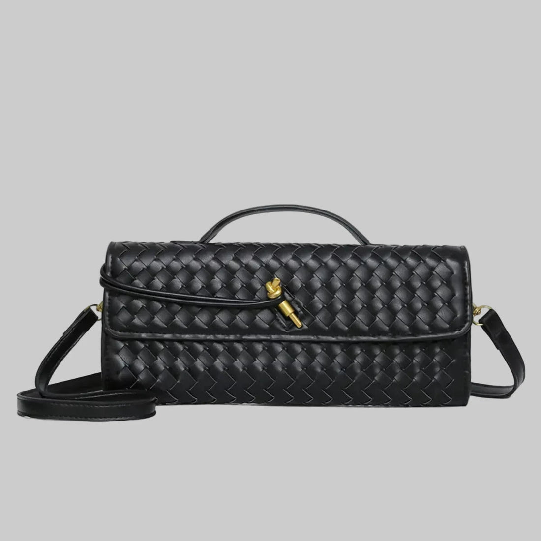 Woven Leather Crossbody Bag - JSandi - Jsandiclothing.com
