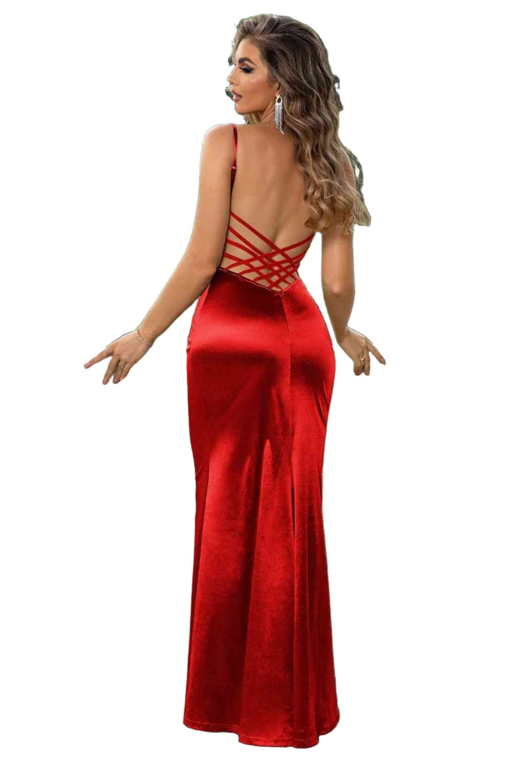 Yvonne Strappy Backless Maxi Dress